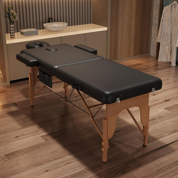 KCC Memory Foam Massage Table Premium Portable Foldable Massage Bed