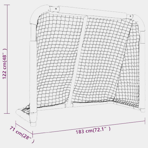 VidaXL Polyester Hockey Goal Frame